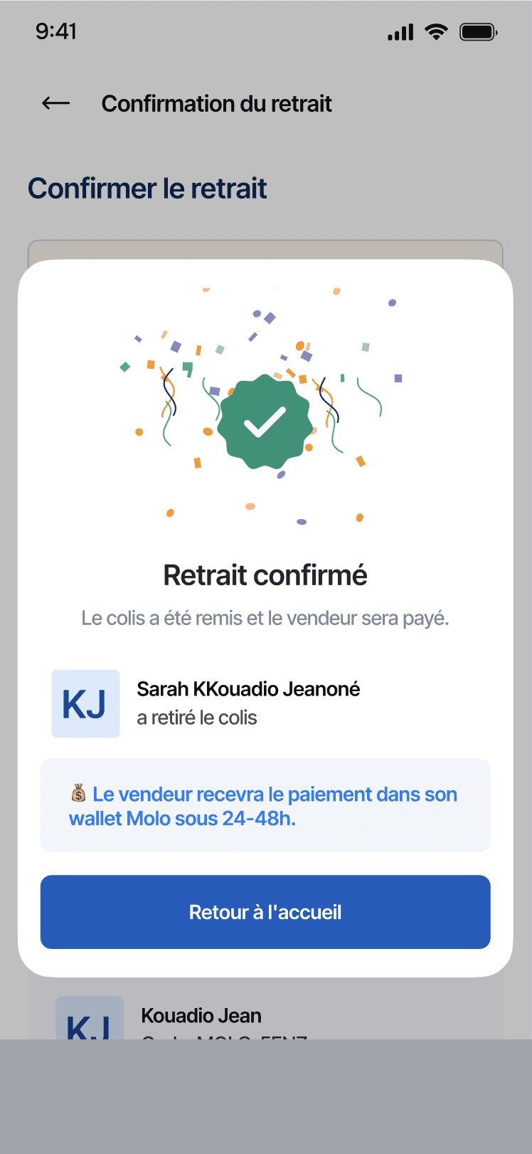 Recevez en sécurité