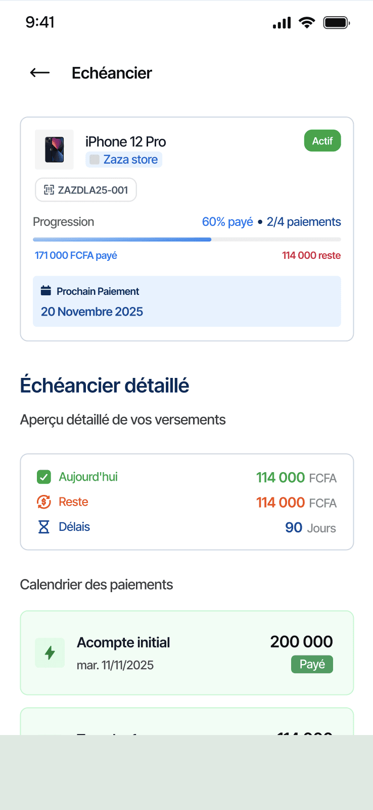 Suivez vos échéances