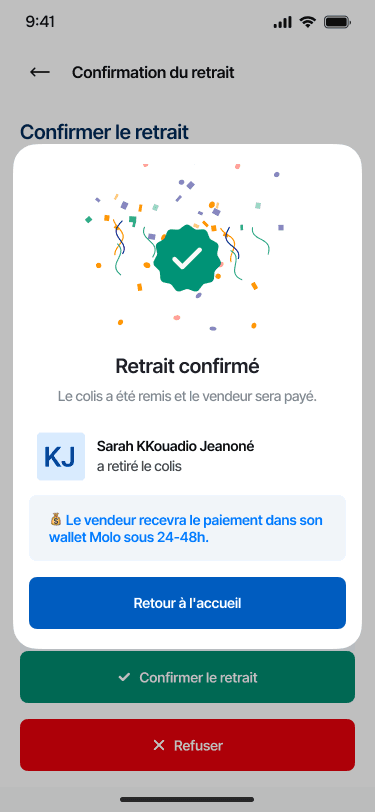 Recevez en sécurité